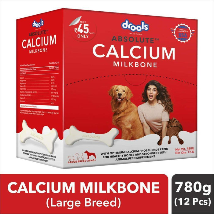 Drools Absolute Calcium Milk Bone- Large Breed  12 Pcs 720g