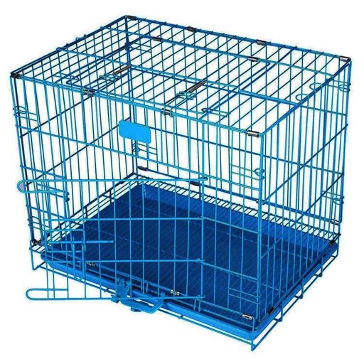 Furry Friend Double Door Folding Metal Cage 17 inch for Dogs & Puppies