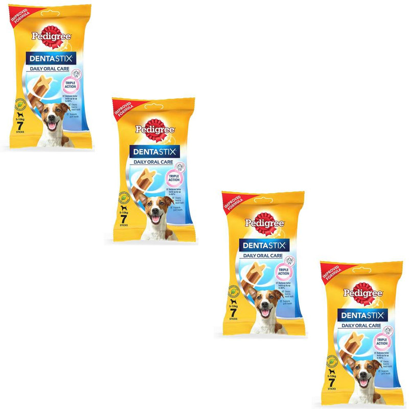 Pedigree Dentastix Oral Care Treat for Dogs- Small Breed 5-10 kg Pack of 4