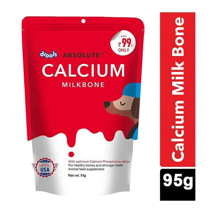 Drools Absolute Calcium Milk Bone 95 g- Pack of 4