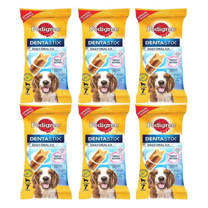Pedigree Dentastix Medium Breed (10-25 Kg) Oral Care Treat (Pack of 6)