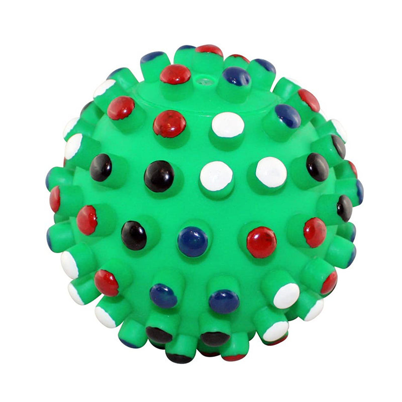 Furry Friend Spike Ball squeaky Toy for Dogs