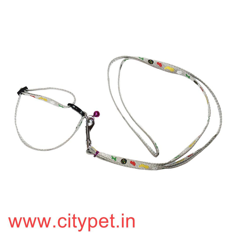 Furry Friend Premium Printed Dog Leash-Collar Set with Bell (width 10 mm) 4