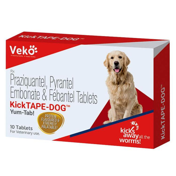 Veko Kick Tape Dog Dewormer Tablet 1x 10