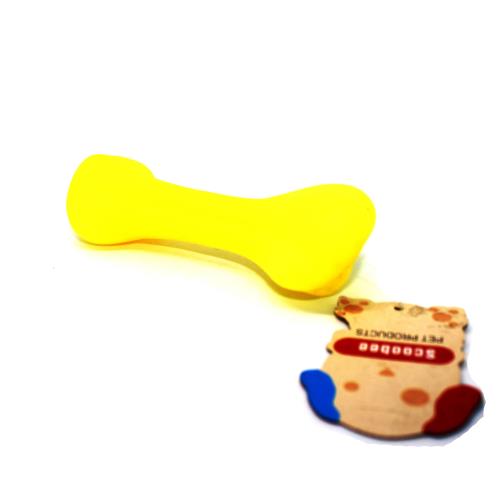 Furry Friend Bone Shaped Rubber Chew Toy for Dogs and Puppies