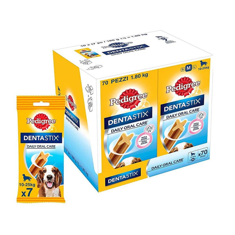 Pedigree Dentastix Oral Care Treat for Dogs- Medium Breed 10-25 kg Pack of 10