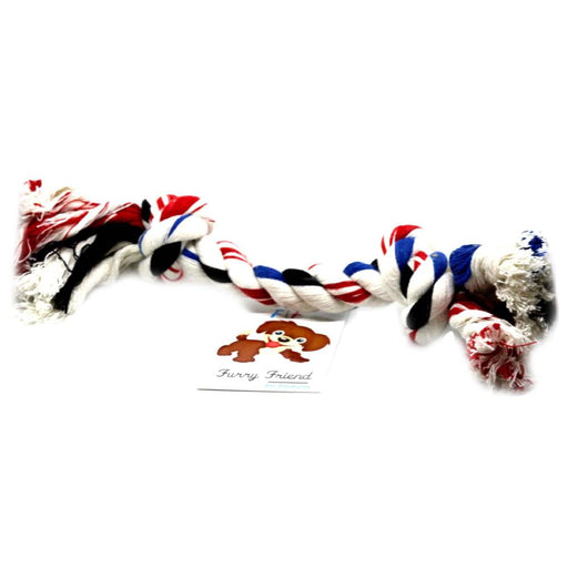 Furry Friend Cotton 2 Knot Chew Rope Toy for Dogs & Puppies