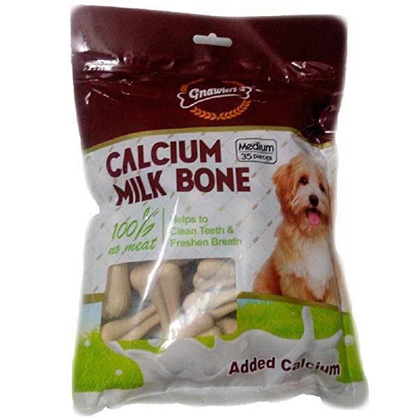 Gnawlers Calcium Milk Bones- 12 Pcs