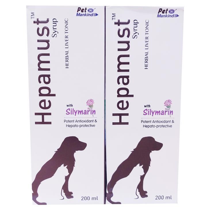 Pet Mankind Hepamust Herbal Liver Supplement  for Dogs 200 ml