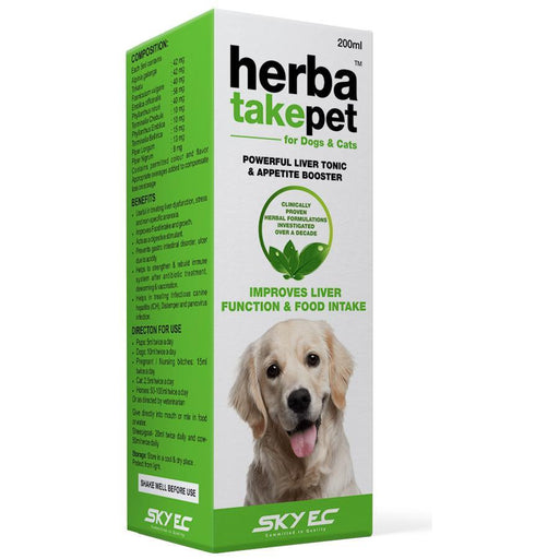 Sky Ec Herbatake Pet Liver Supplement for Dogs and Cats 200 ml