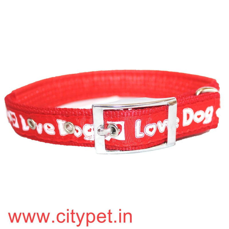 Furry Friend Printed Soft Padded Dog Collar- M